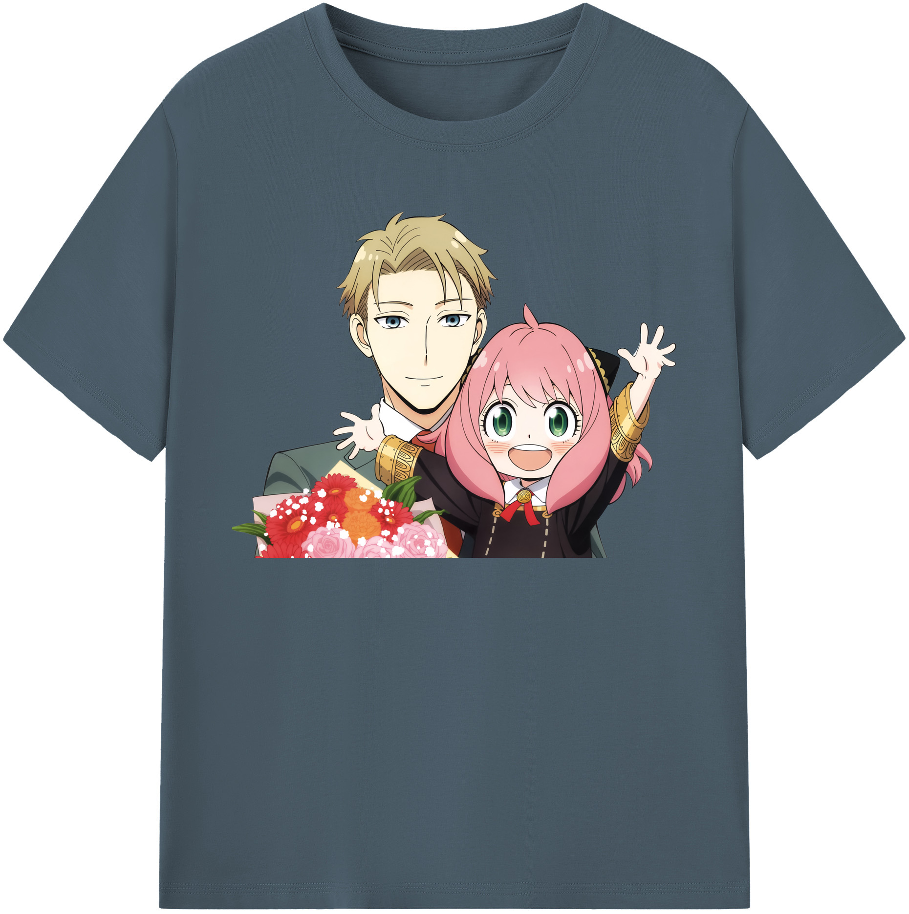 （画像用） SPY×FAMILY间谍家家酒 綿100％半袖Tシャツ（フロントプリント）